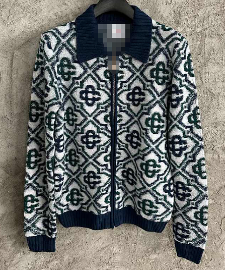 2025 Spring/Summer Knit Zip Wool Coat