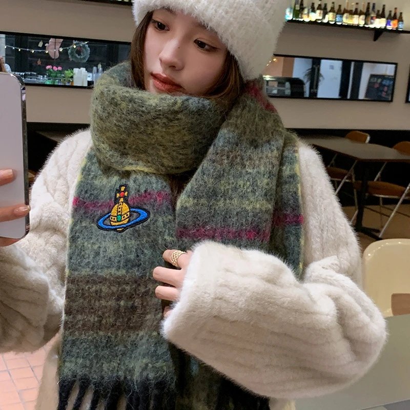 Vivienne Westwood Multicolor Plaid Scarf