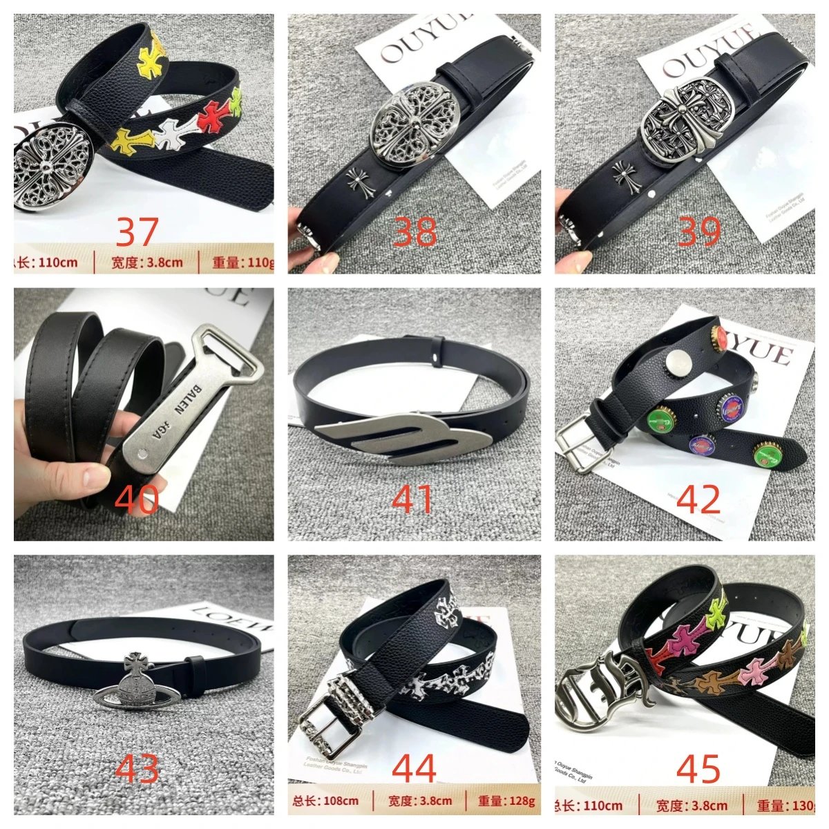 Supreme Logo Black Casual Belt