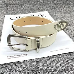 thumbnail for Independent Stu series belt mosquito coil hardware golden bull stripe style unisex premium belt