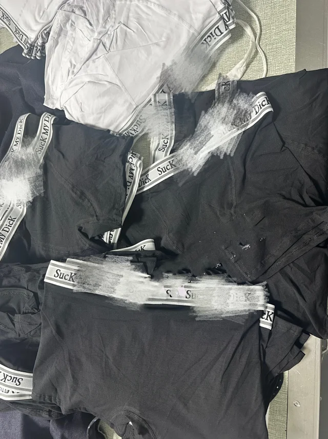 Unbranded Underwear Boxer Briefs with Letter-Print Elastic Waistband product detail image 3