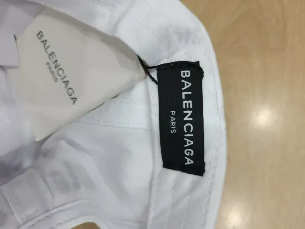 Balenciaga Multi-Logo Embroidered Black Baseball Cap - 7