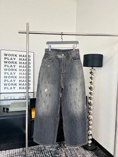 AC 2023M Men's & Women's Baggy Slim-Fit Wide-Leg Dirty Splatter Print Jeans - Premium Edition