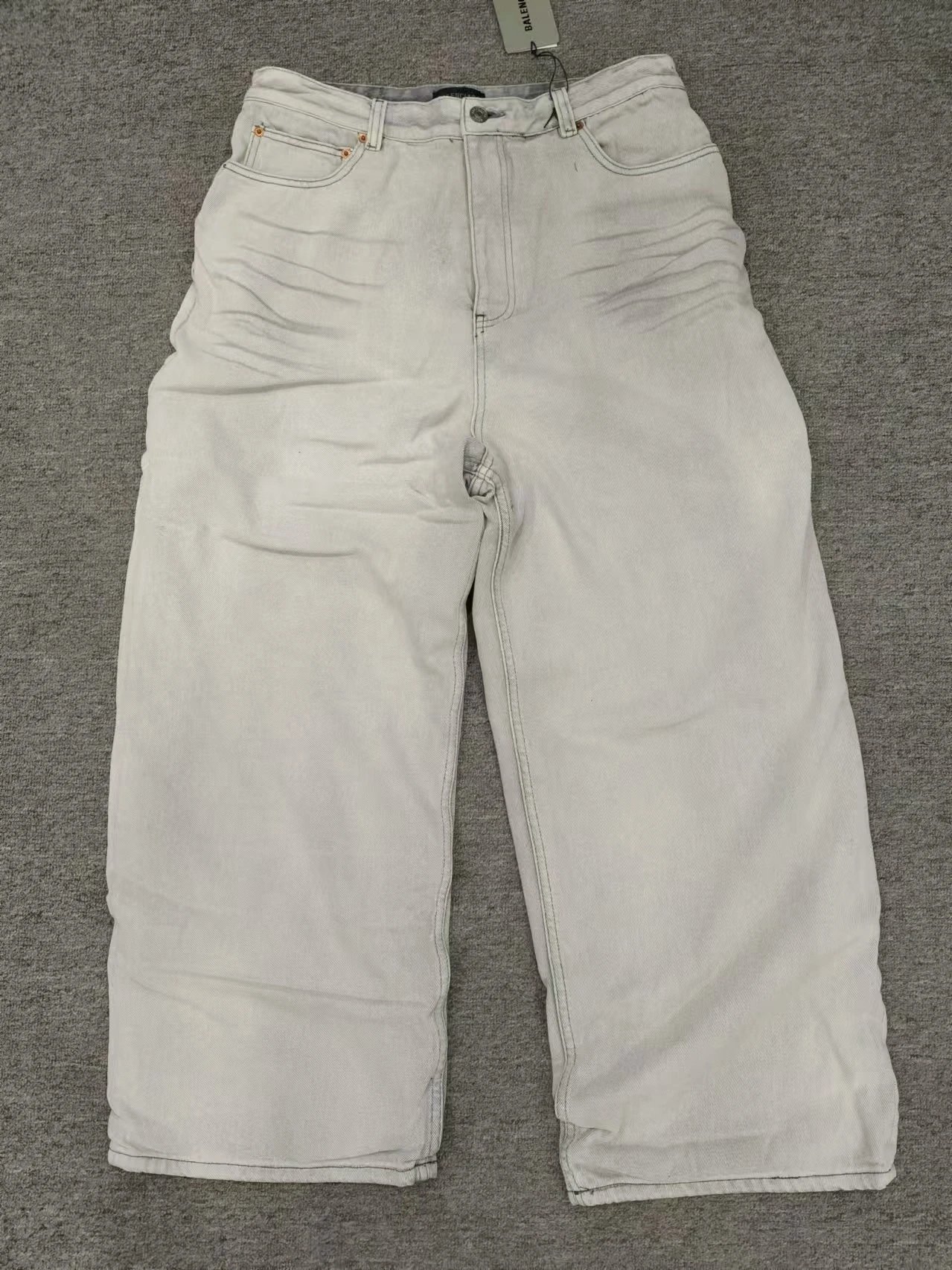 Balenciaga Wide-Leg Denim Trousers - 001262