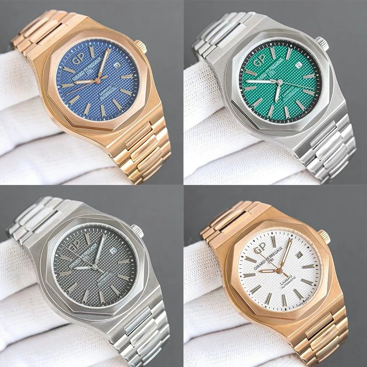 Girard-Perregaux Laureato Watch - Clous de Paris Dial
