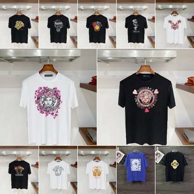 Versace T-Shirts Graphic Print Crew Neck product detail image 1