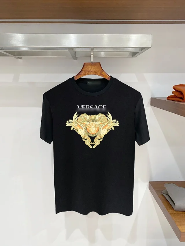 Versace T-Shirts Graphic Print Crew Neck product detail image 7