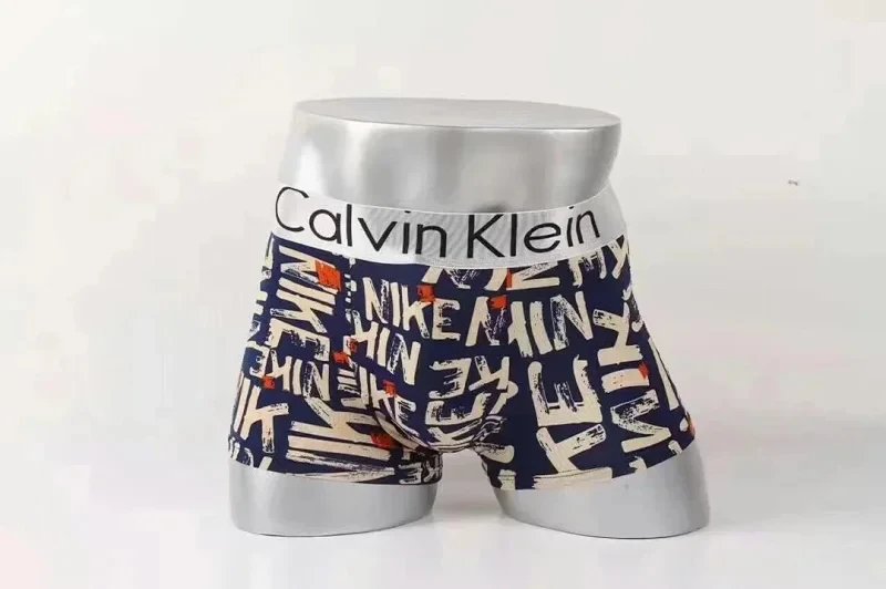 Calvin Klein Boxer Briefs Navy Multicolor Graphic Underwear - 1