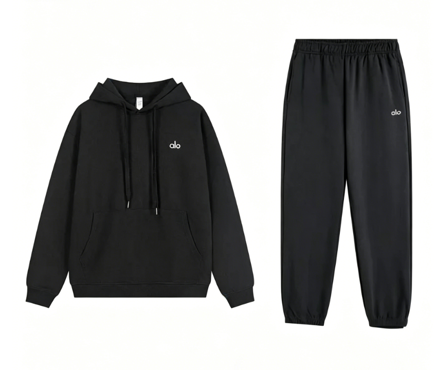 Dark Gray Hooded Jogger Set