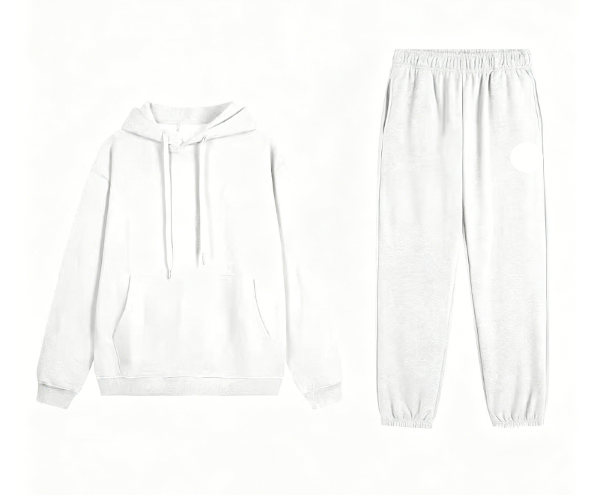 White Hooded Foot Strap Set