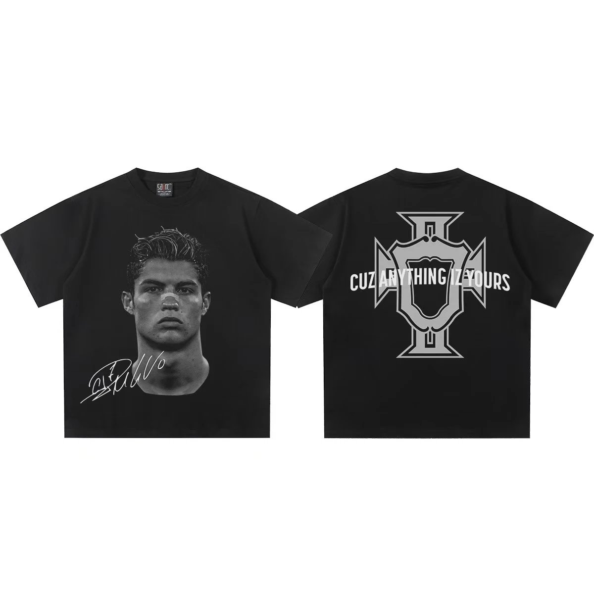 Black short sleeved shirt