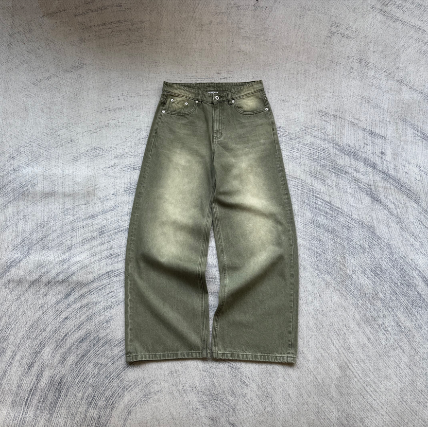 Fyredwrld Fresh, Breathable and Comfortable Jeans' Matcha '