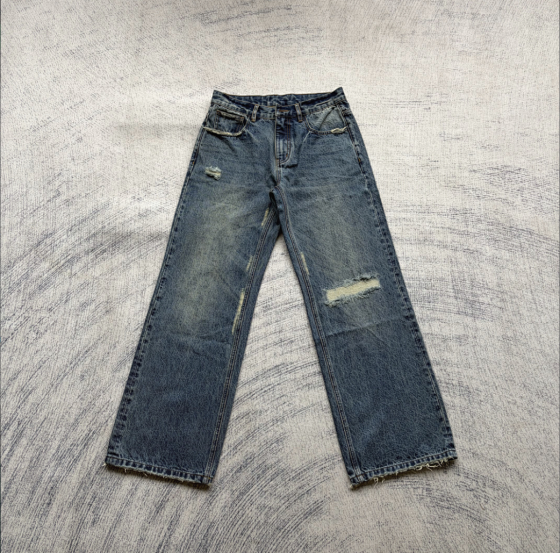 Fyredwrld American retro ripped jeans' washed blue v2 '