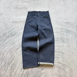 thumbnail for Fmade navy blue and red trimmed denim