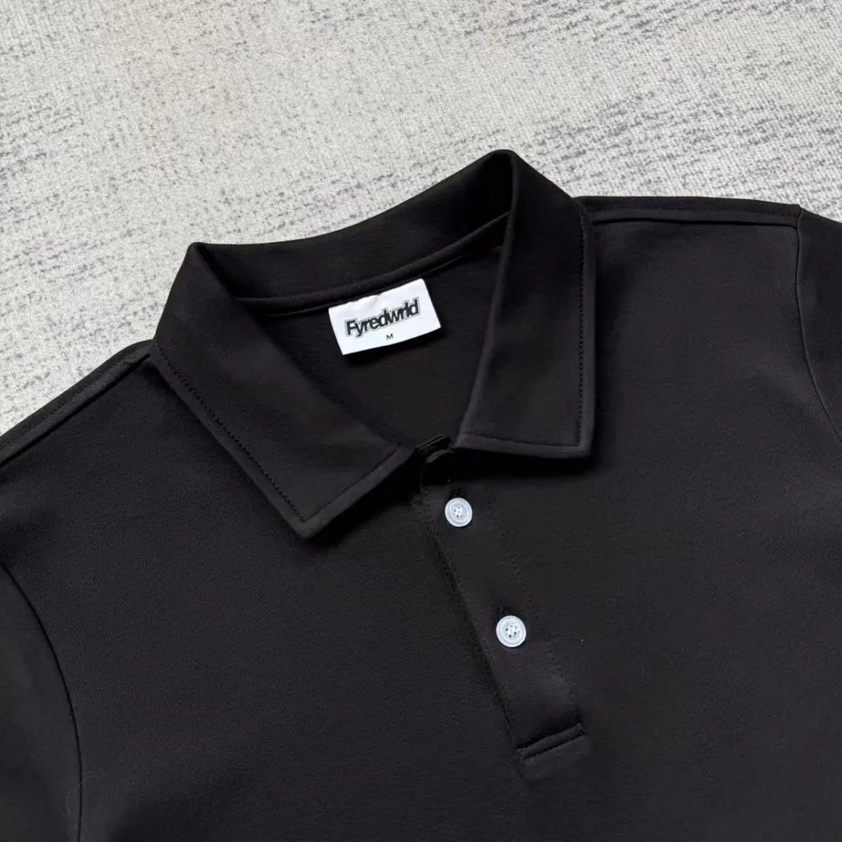 Fyredwrld Casual Solid Color Polo Shirt