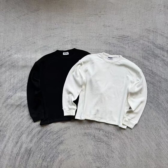 Fyredwrld Waffle Solid Color Long Sleeve 'Tai Chi'