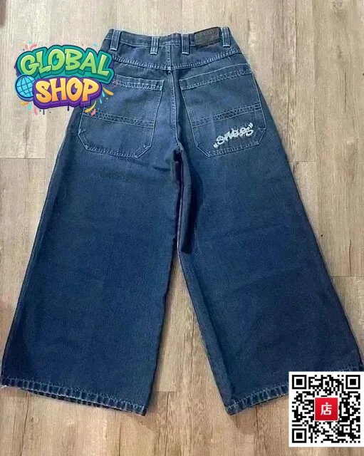 Global Shop Global Shop N11 Blue Wide Leg Jeans Blue