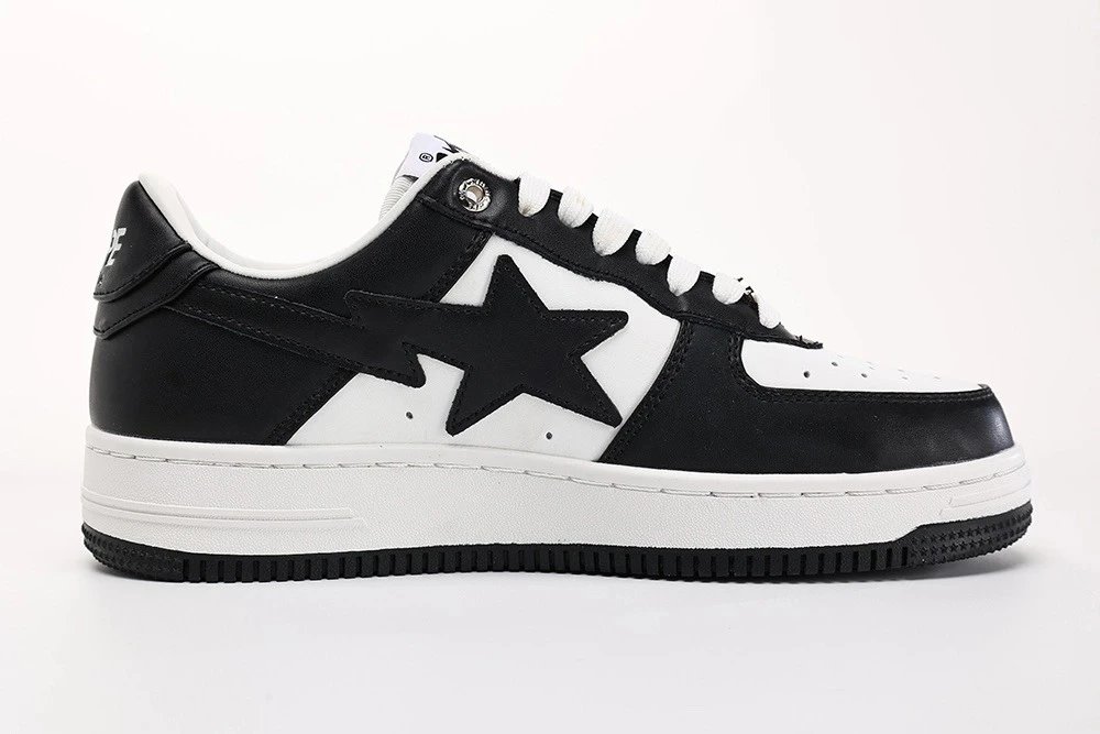 A Bathing Ape Bape STA Black White Sneakers