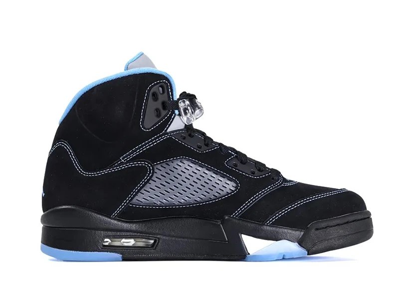 Jordan Air Jordan 5 Image Black University Blue Sneakers