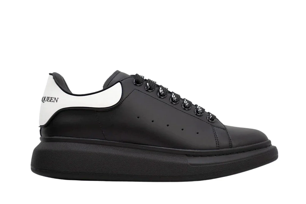 Alexander McQueen Zapatillas Plataforma Cuero Negro