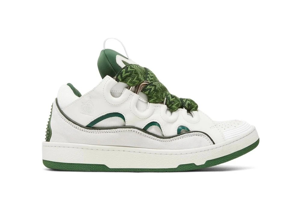 Louis Vuitton LV White Green Sneakers