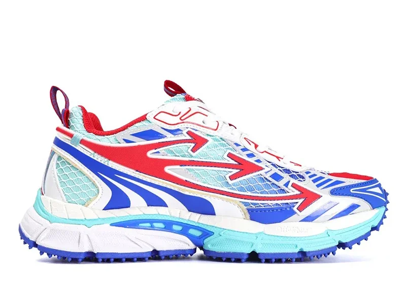 Off-White Be Right Back Rojo Fuego/Azul Cobalto