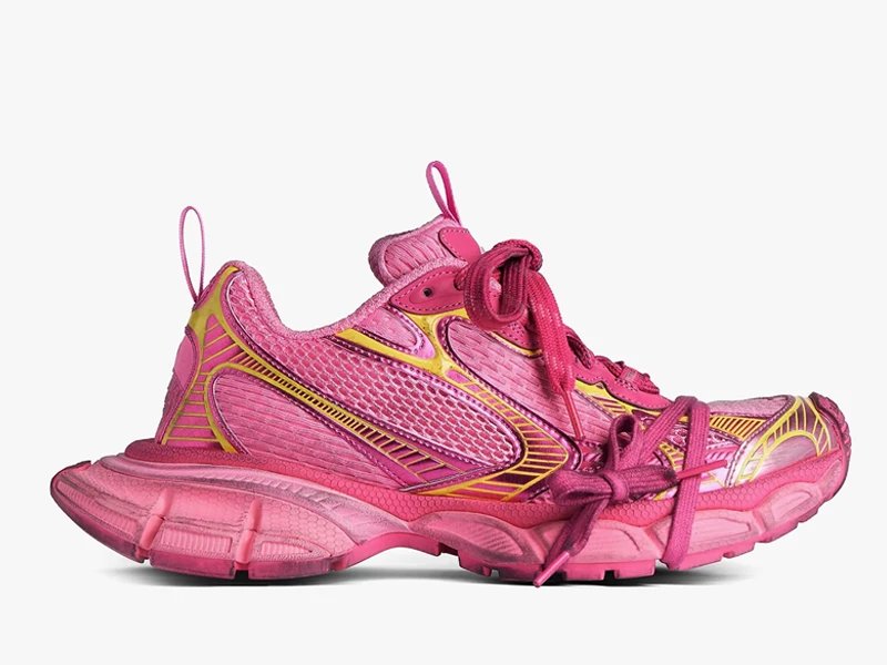 Balenciaga Runner Pink Yellow Sneakers