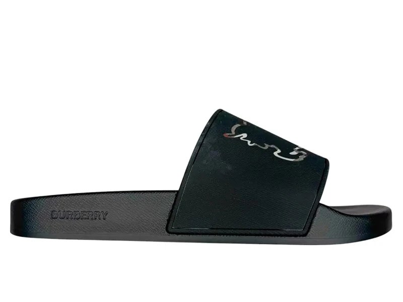 Burberry Vintage Check Furley Slides Black