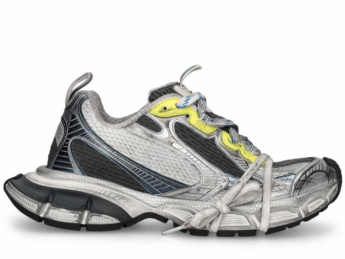Balenciaga Runner Silver Black Yellow Sneakers