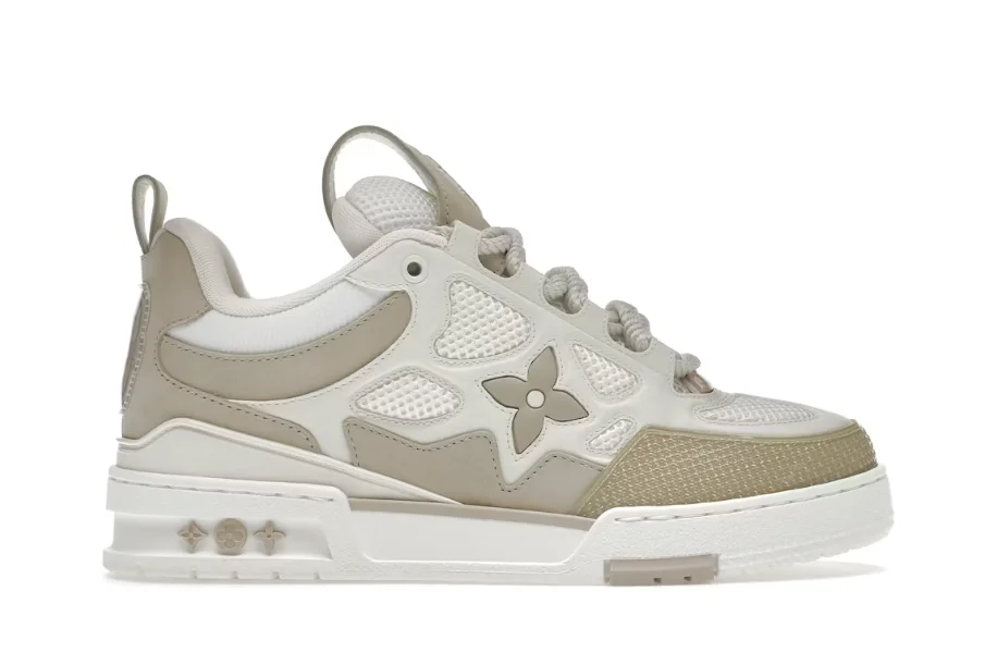 Zapatilla de Skate Beige y Blanca