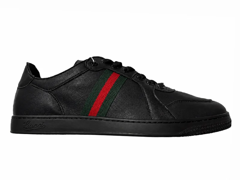 Gucci Zapatos Leather Low-top Negros