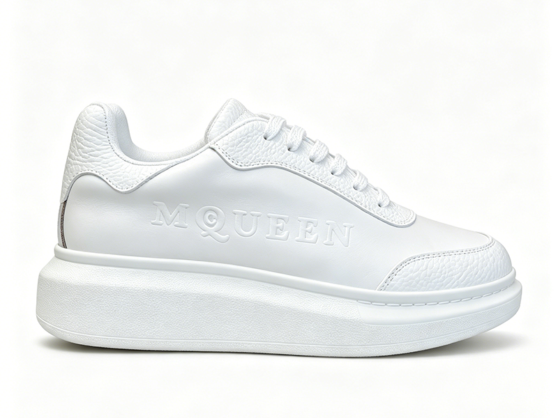 Alexander McQueen Oversized Triple White Sneakers