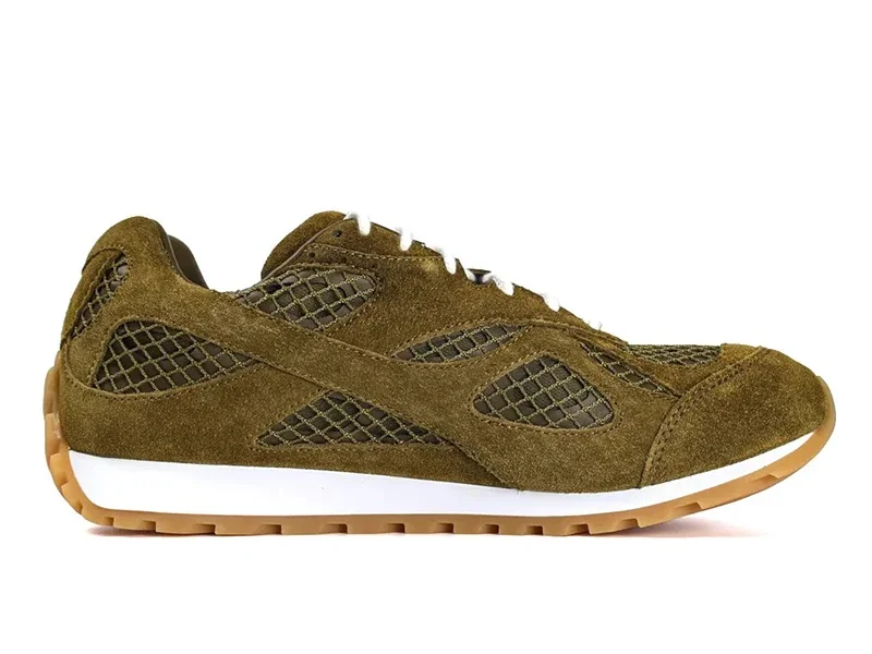Bottega Veneta Orbit Sneakers Olive Oil