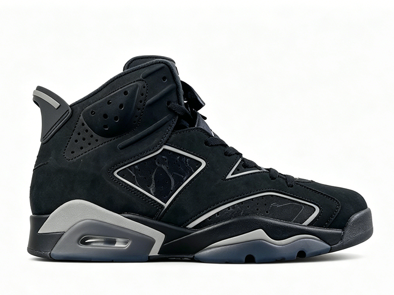 Jordan Air Jordan 6 Image Black Grey Sneakers