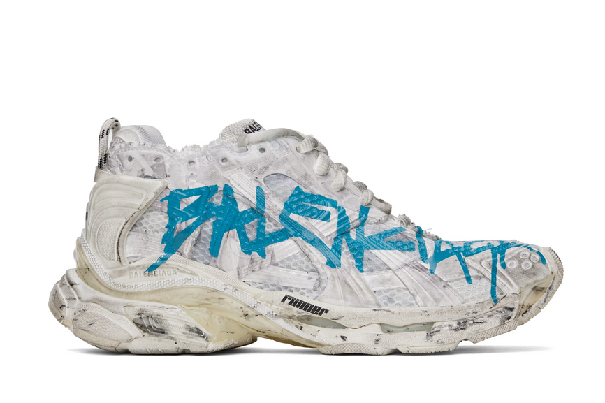 Balenciaga Runner White Blue Sneakers