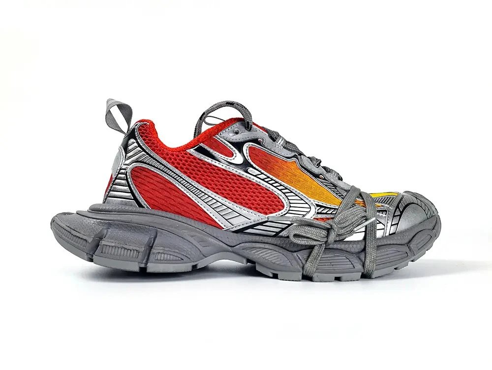 Balenciaga Runner Red Grey Sneakers