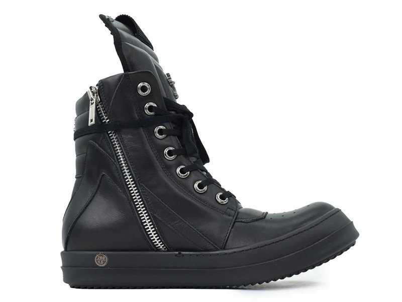 Rick Owens Geobasket Black Sneakers