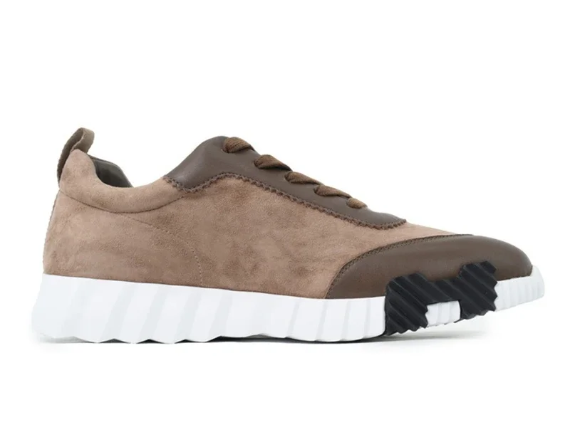 Hermès Bouncing Suede Sneaker Marrón