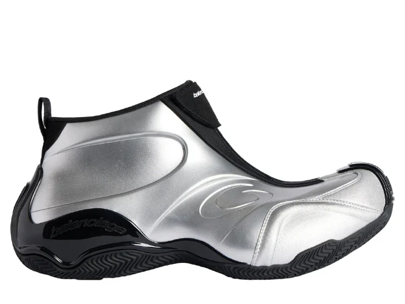 Balenciaga Basketball Sneaker Plata Negro