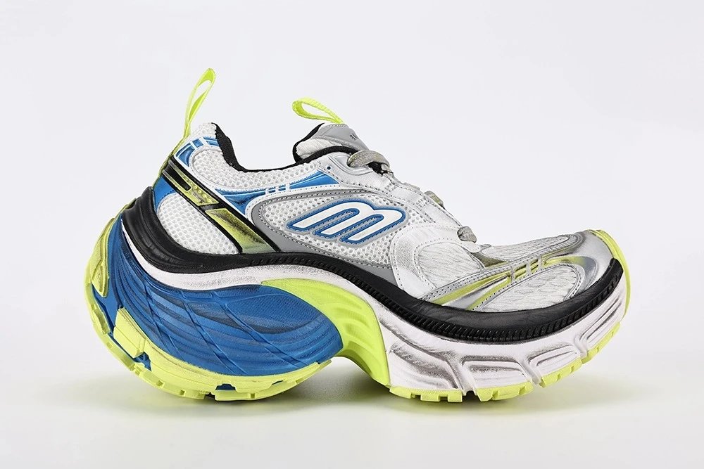Balenciaga Runner Silver Blue Yellow Sneakers