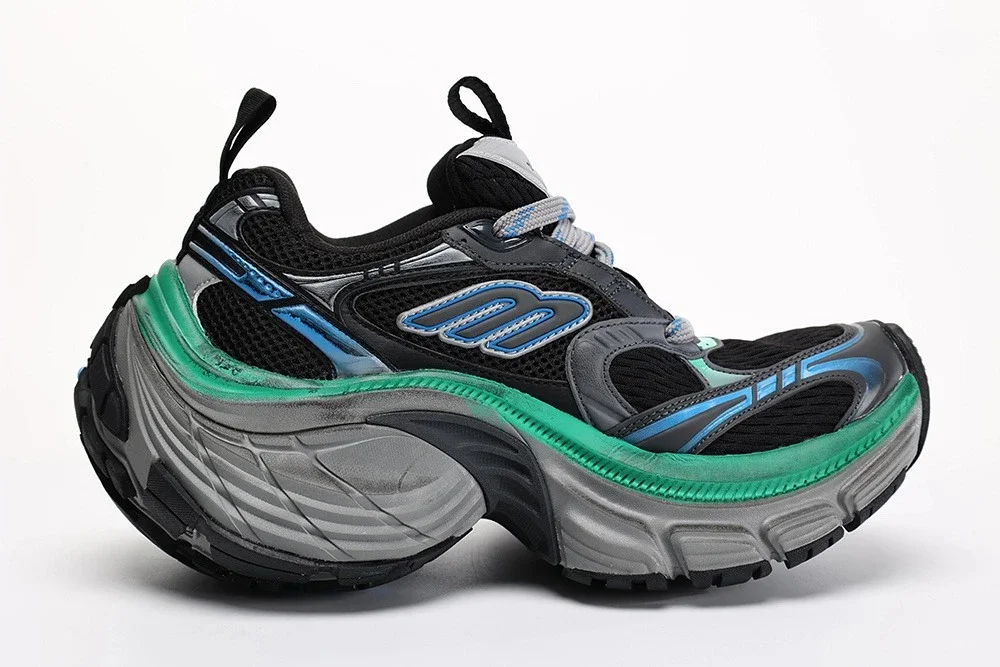 Balenciaga Sneakers Verde Negro 10XL