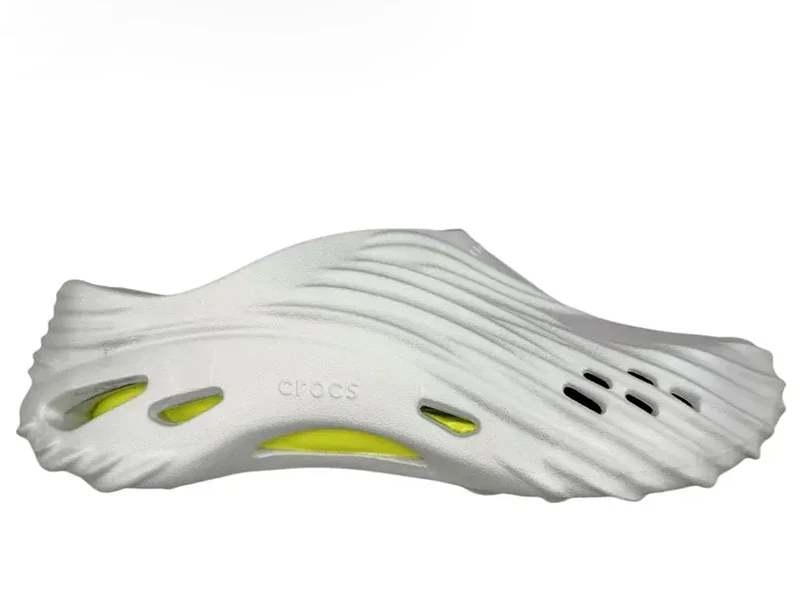 Crocs Echo Wave Clog Gris Amarillo