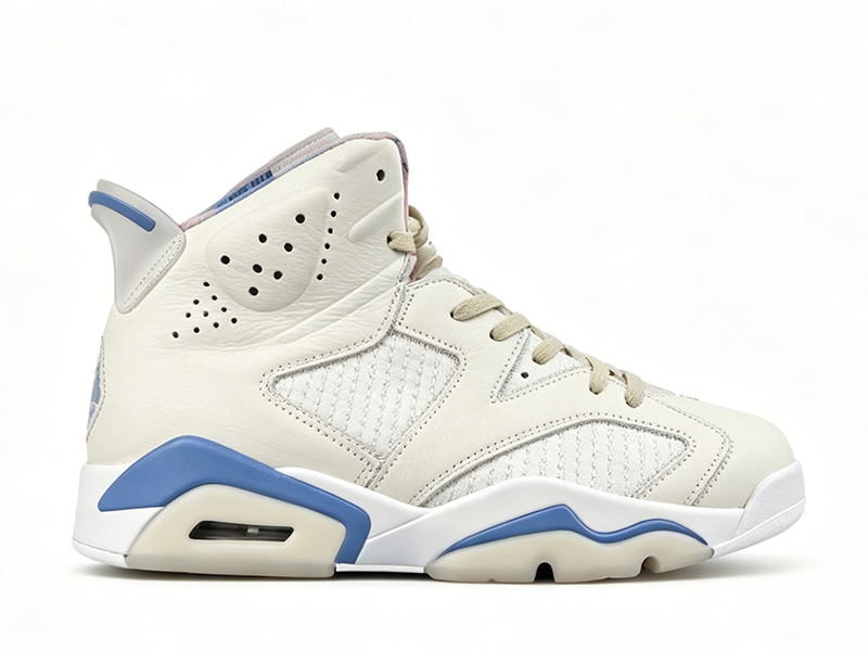 Jordan Air Jordan 6 Image White Blue Sneakers