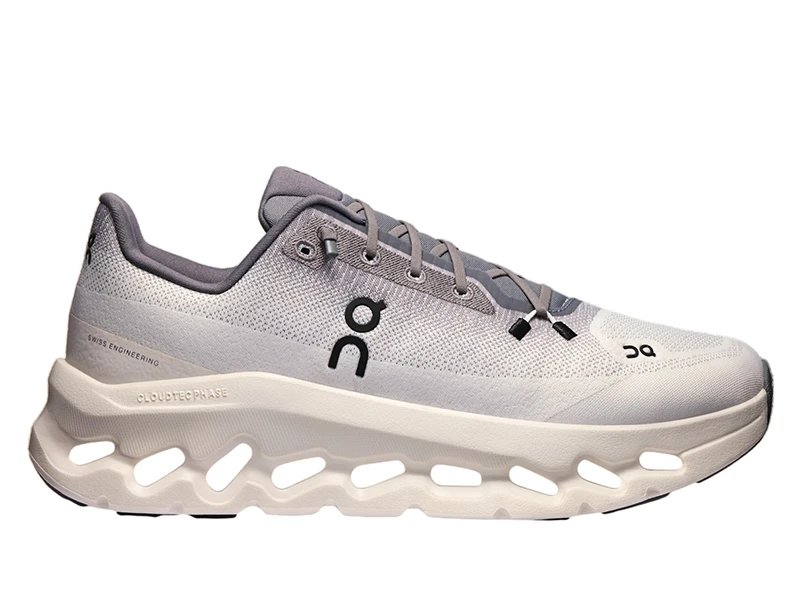 On Cloudstratus White Grey Sneakers