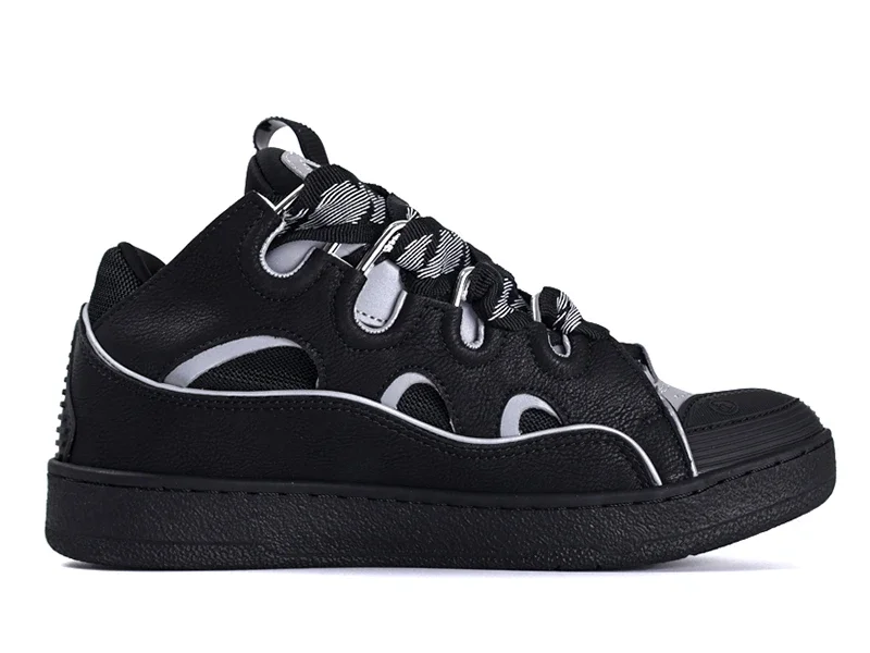 Lanvin Curb Sneakers Negro Gris