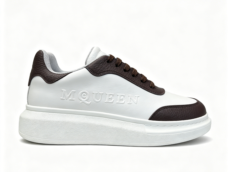 Alexander McQueen Oversized White Brown Sneakers