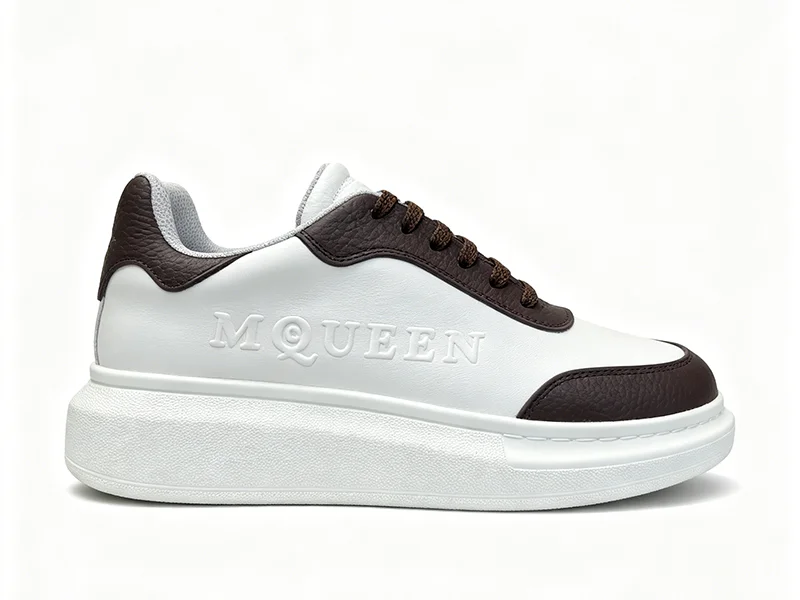Alexander McQueen Sneakers Blanco Marrón 2026