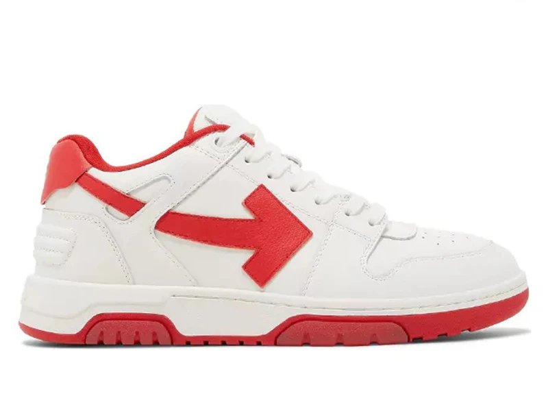 Off-White Out of Office White Red Sneakers