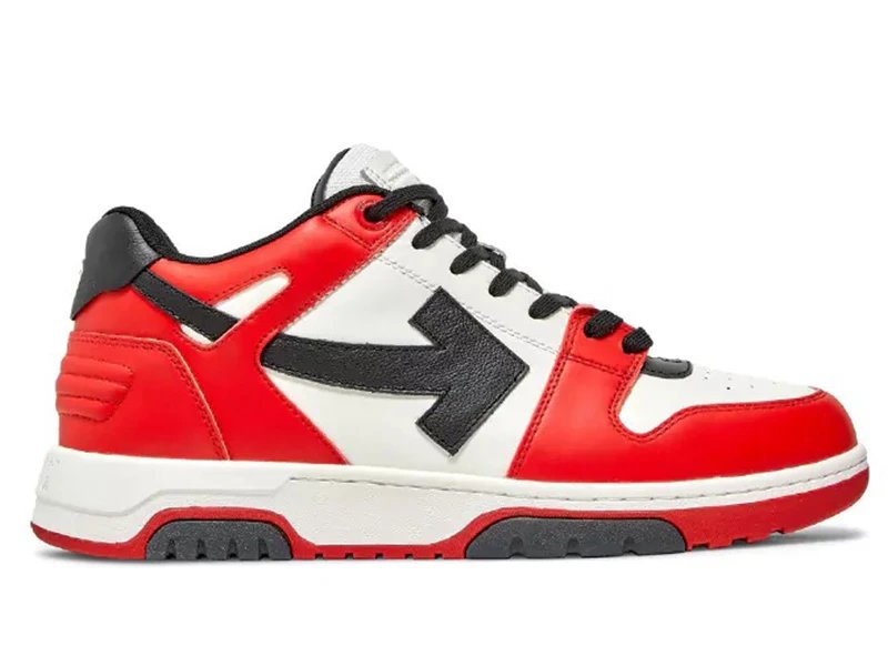 Off-White Out of Office Red White Black Sneakers