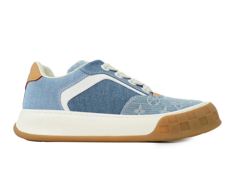 Louis Vuitton Tilted Sneakers Denim Blue